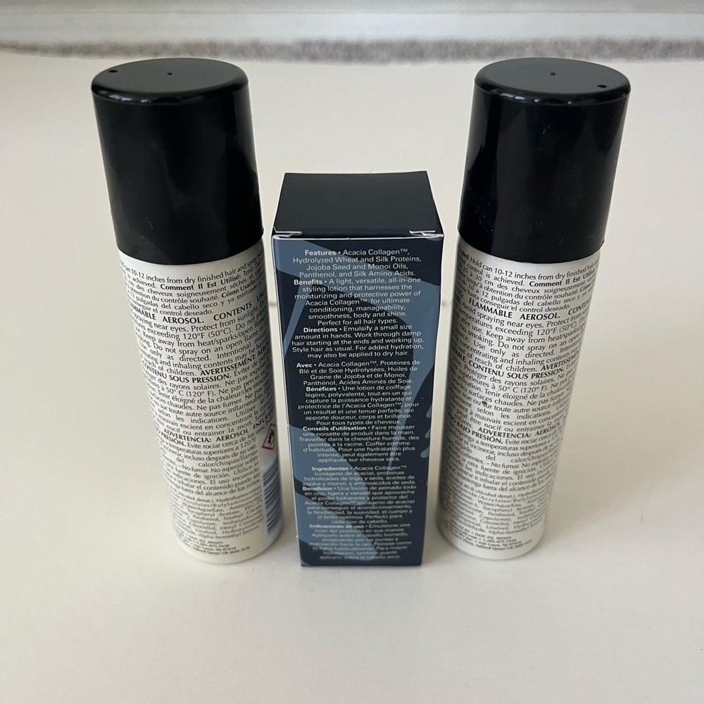 ECRU NEW YORK Haircare Travel Size BB Hair mask & Hairspray NIB - Picture 3 of 6